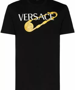 Versace Safety Pin logo-print T-shirt