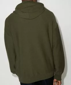 Versace Medusa logo knitted hoodie