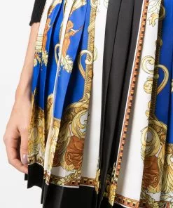 Versace Medusa Renaissance print pleated skirt 11 Versace Medusa Renaissance print pleated skirt