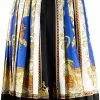Versace Medusa Renaissance print pleated skirt