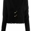 Versace Fine knit distressed cardigan 2 Versace fine-knit distressed cardigan