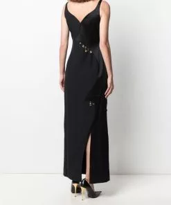 Versace Charm detail long dress 14 Versace charm-detail long dress