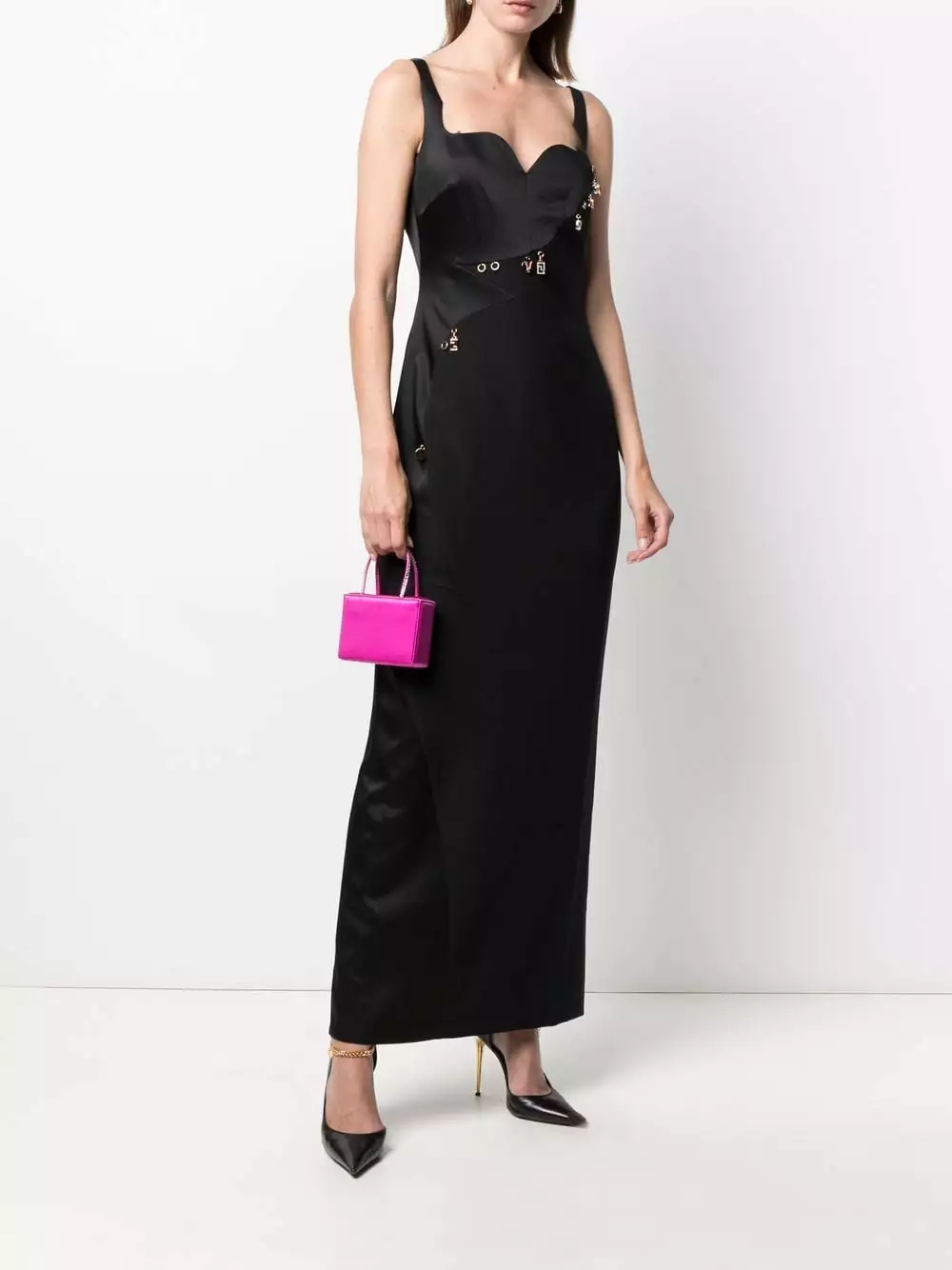 Versace Charm detail long dress 5 Versace charm-detail long dress