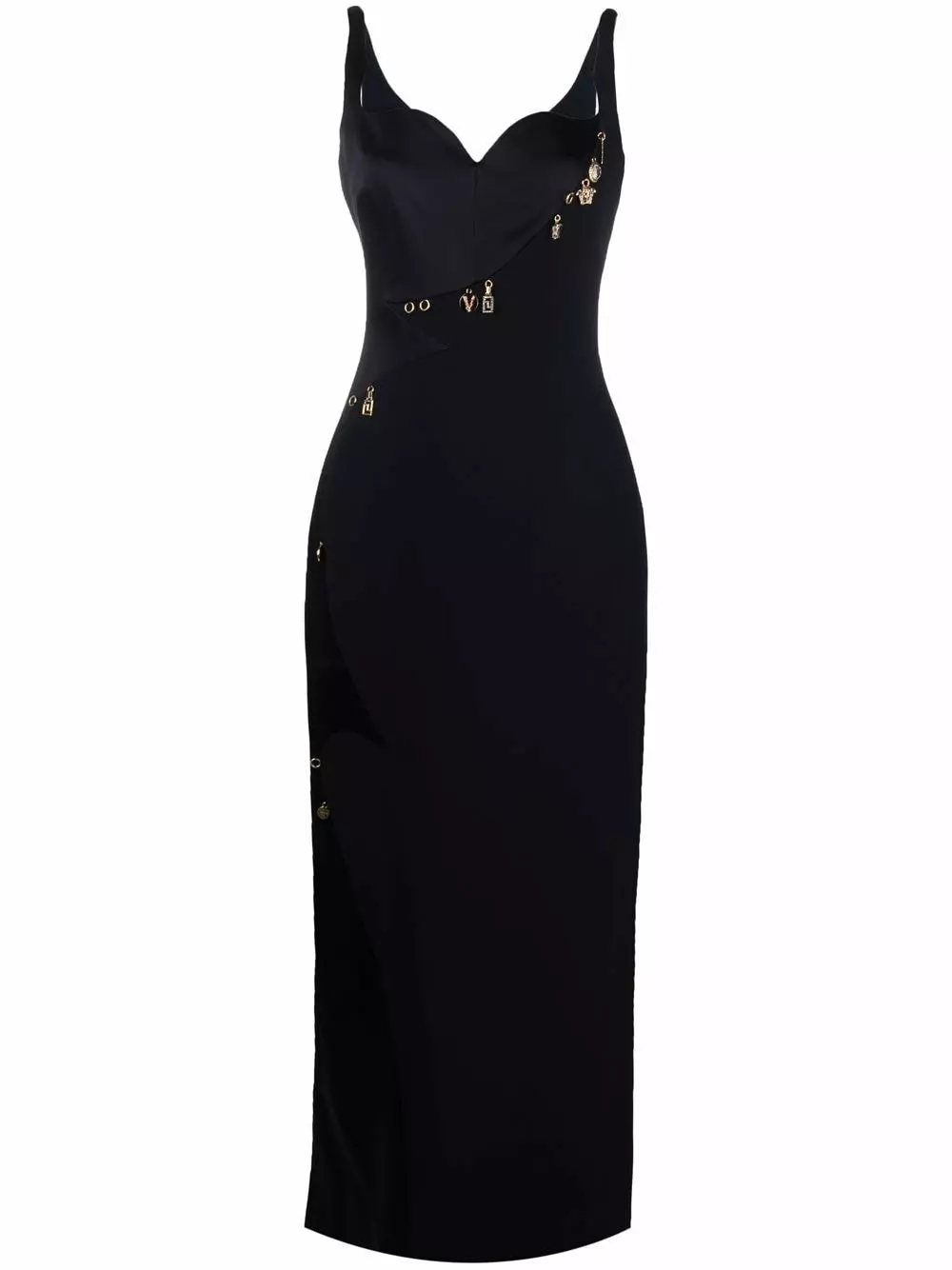 Versace Charm detail long dress 4 Versace charm-detail long dress