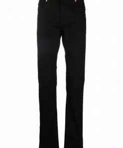 Versace straight-leg Medusa logo plaque jeans