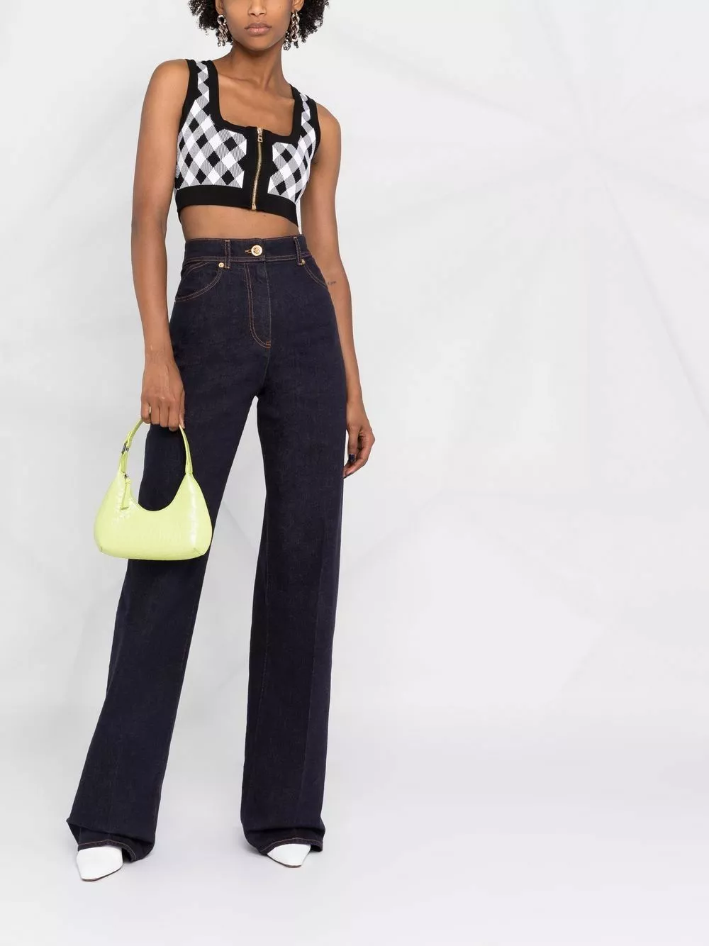 Versace Medusa patch wide leg jeans 4 Versace Medusa-patch wide-leg jeans