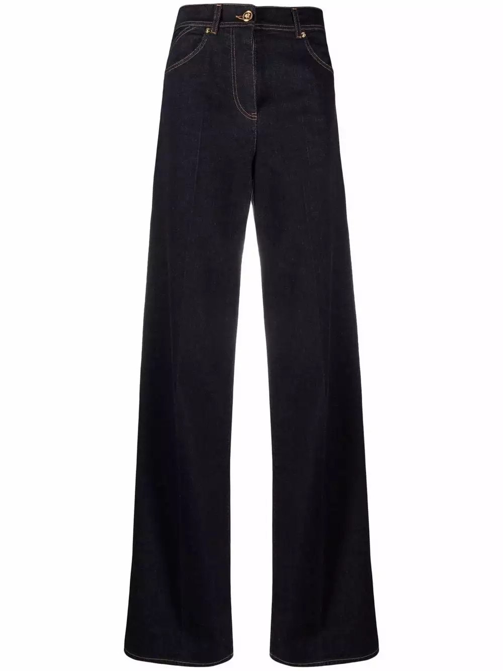 Versace Medusa patch wide leg jeans 3 Versace Medusa-patch wide-leg jeans