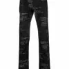 Versace logo-print straight-leg jeans