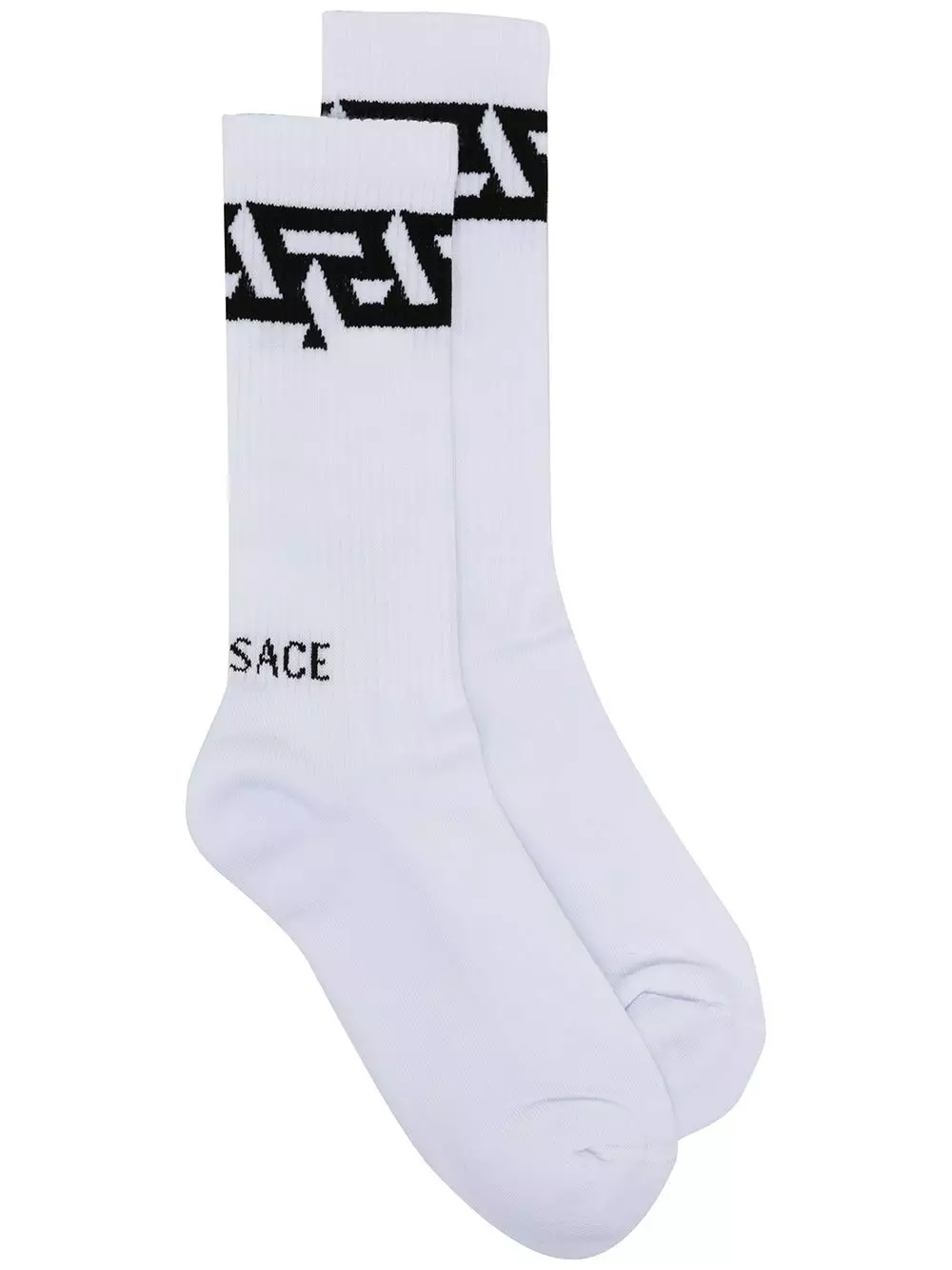 Versace Logo printed ribbed socks 3 Versace logo-printed ribbed socks