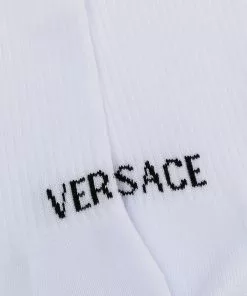 Versace Logo printed ribbed socks 5 Versace logo-printed ribbed socks