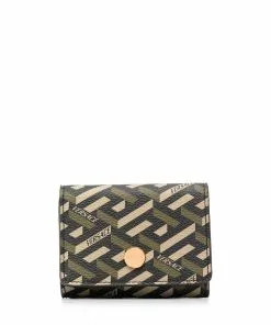 Versace La Greca-print wallet
