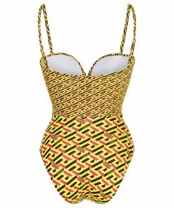 Versace Greca-print swimsuit