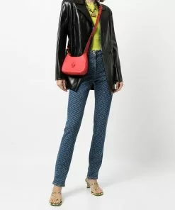 Versace Greca-print skinny jeans