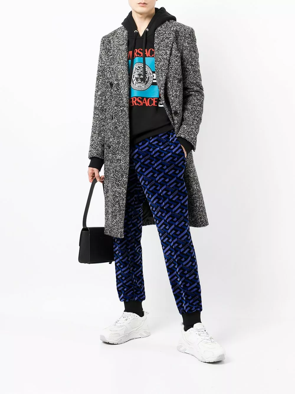 Versace La Greca print chenille track pants 4 Versace La Greca-print chenille track pants