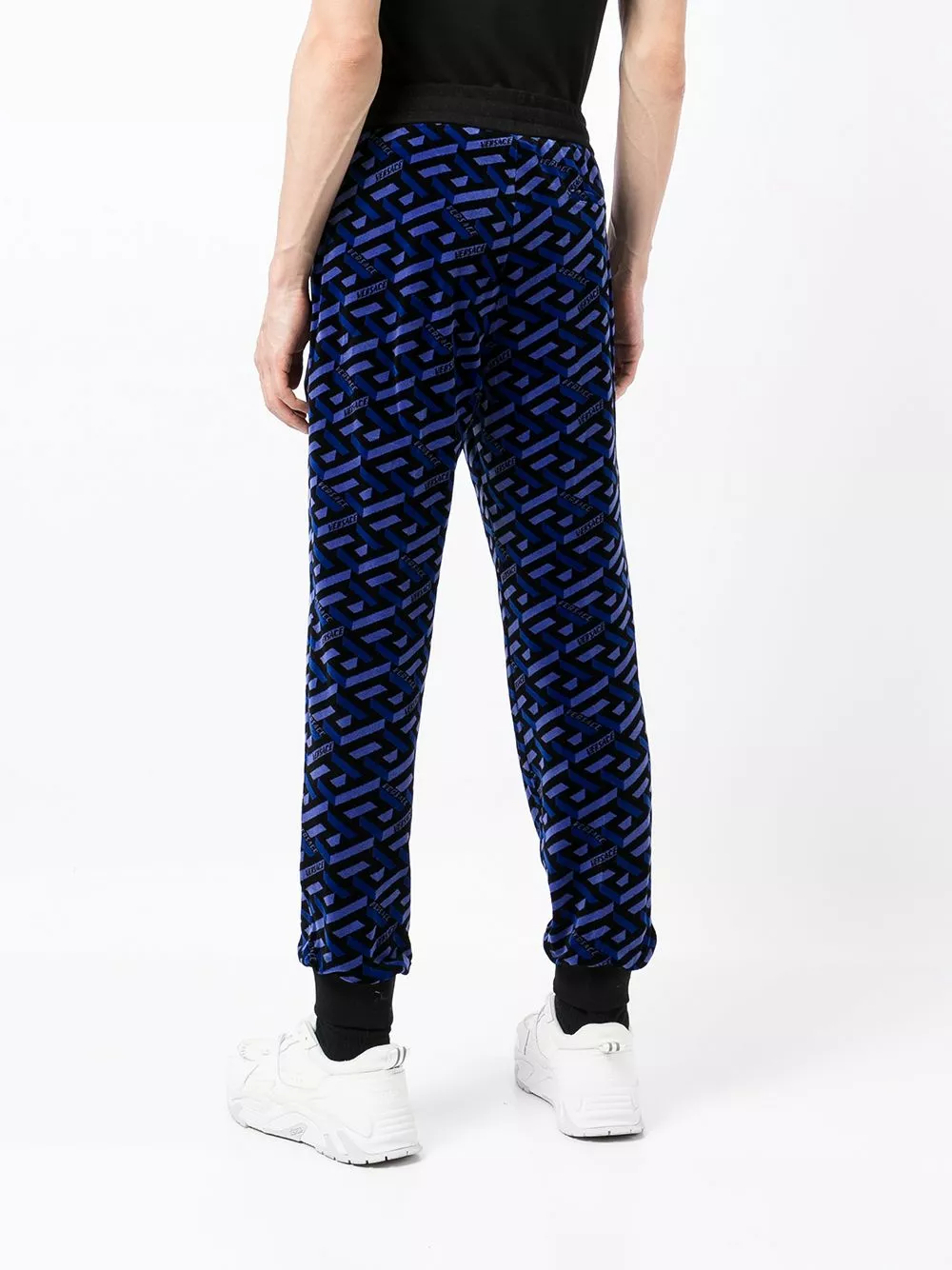 Versace La Greca print chenille track pants 6 Versace La Greca-print chenille track pants
