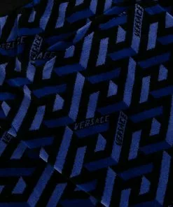 Versace La Greca print chenille track pants 15 Versace La Greca-print chenille track pants