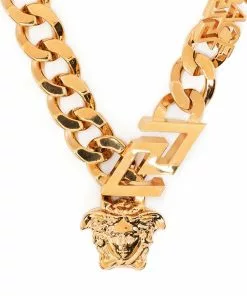 Versace Medusa Head chain necklace
