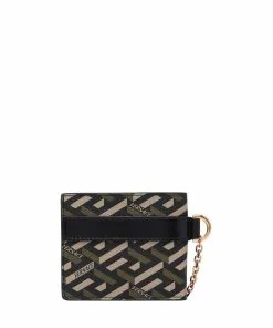 Versace all-over logo print wallet