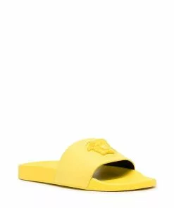 Versace La Medusa open-toe slides