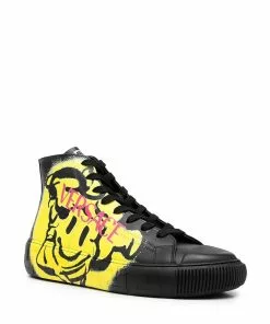 Versace Greca Medusa Smile high-top sneakers