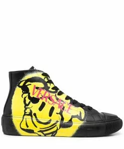 Versace Greca Medusa Smile high-top sneakers