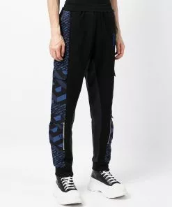 Versace La Greca logo-embroidered track pants