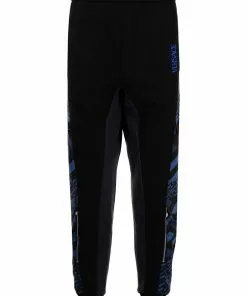 Versace La Greca logo-embroidered track pants