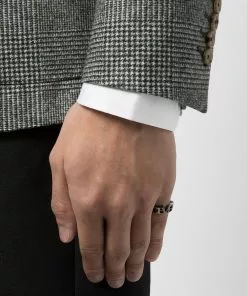 Versace logo letter ring