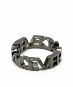 Versace logo letter ring