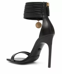 Versace Medusa Safety Pin leather sandals