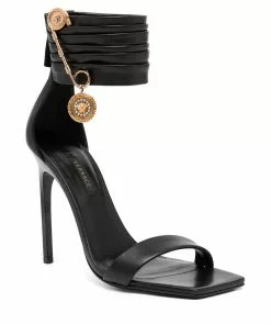 Versace Medusa Safety Pin leather sandals