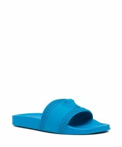 Versace debossed Medusa slides