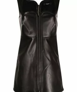 Versace sweetheart-neck zipped dress