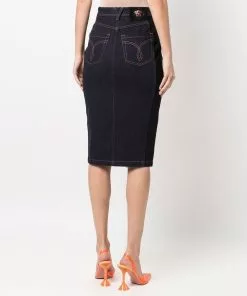 Versace Zip fastening denim skirt 10 Versace zip-fastening denim skirt