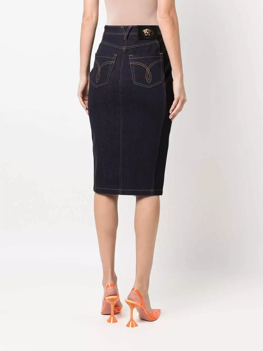 Versace Zip fastening denim skirt 6 Versace zip-fastening denim skirt