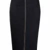 Versace Zip fastening denim skirt 1 Versace zip-fastening denim skirt