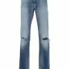 Versace distressed-effect straight-leg jeans