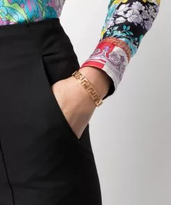 Versace Greca Key cuff bracelet