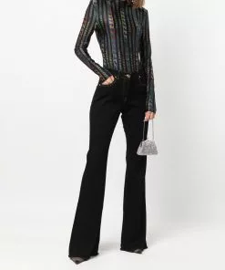 Versace Medusa-motif flared jeans