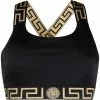 Versace Greca-trim Medusa-logo bikini top