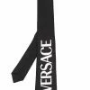 Versace Logo print silk tie 1 Versace logo-print silk tie