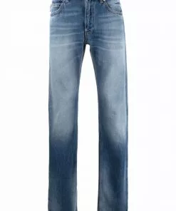 Versace faded-effect straight-leg jeans