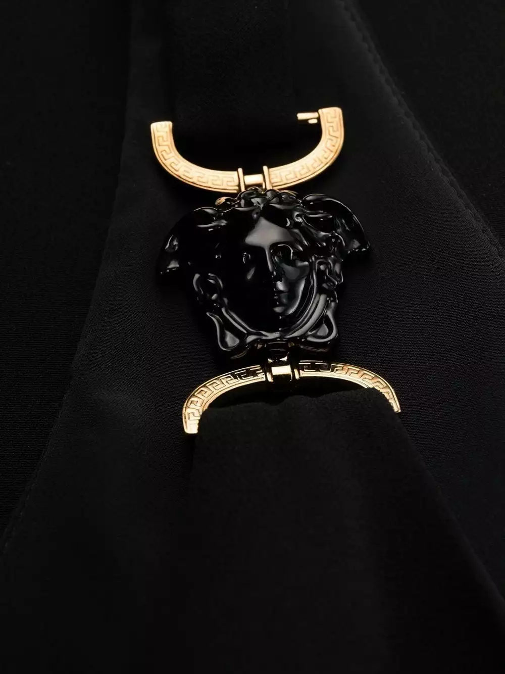 Versace Medusa strap long length dress 9 Versace Medusa-strap long-length dress