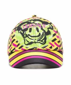 Versace smiley medusa cap