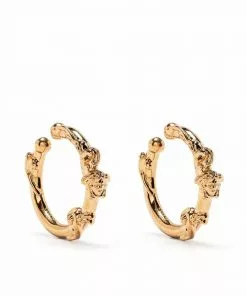 Versace Medusa hoop earrings