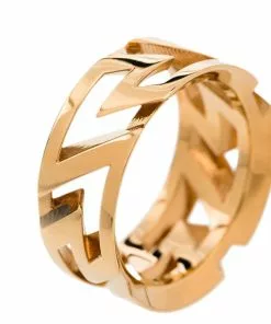 Versace Greca cut-out ring