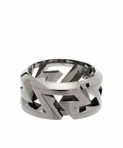 Versace Greca cut-out ring