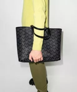 Versace La Greca leather tote bag