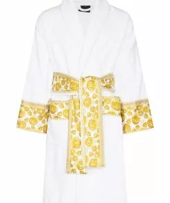 Versace Medusa tie-waist bathrobe