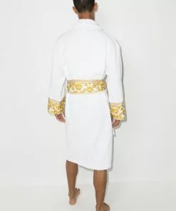 Versace Medusa tie-waist bathrobe